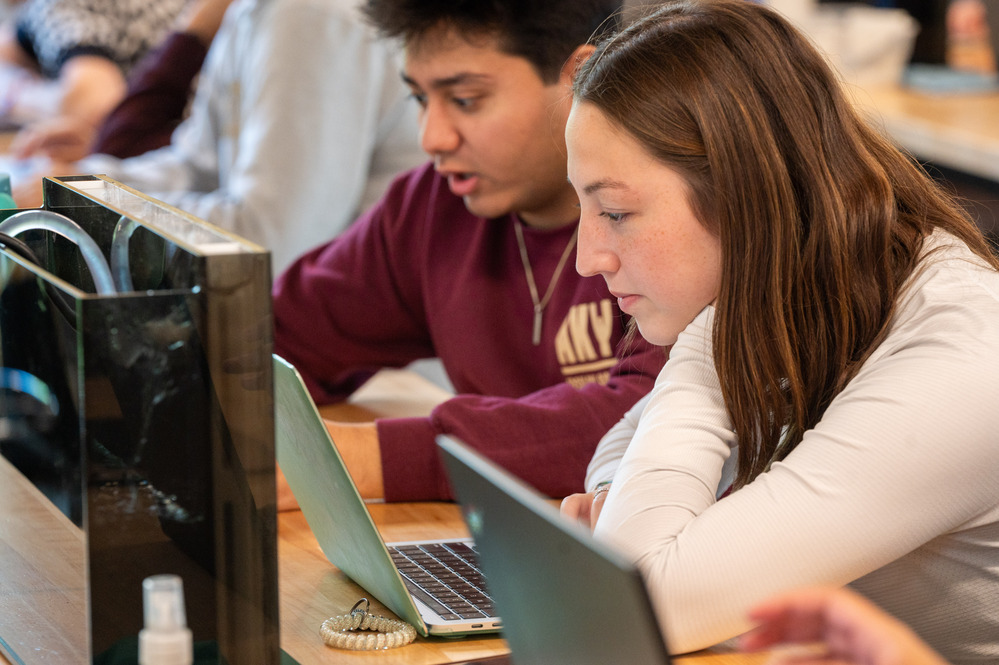 students in class
